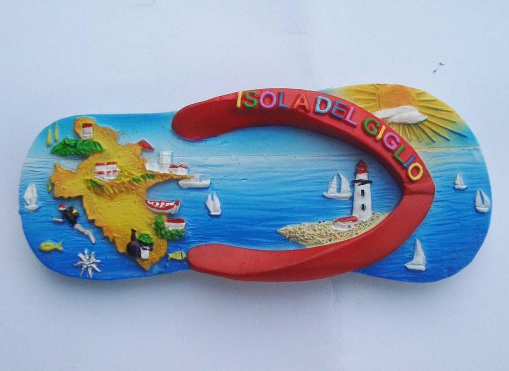 MAGNETE RESINA CIABATTINA IS. DEL GIGLIO 