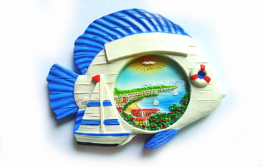 MAGNETE RESINA PESCE RIVIERA LIGURE 