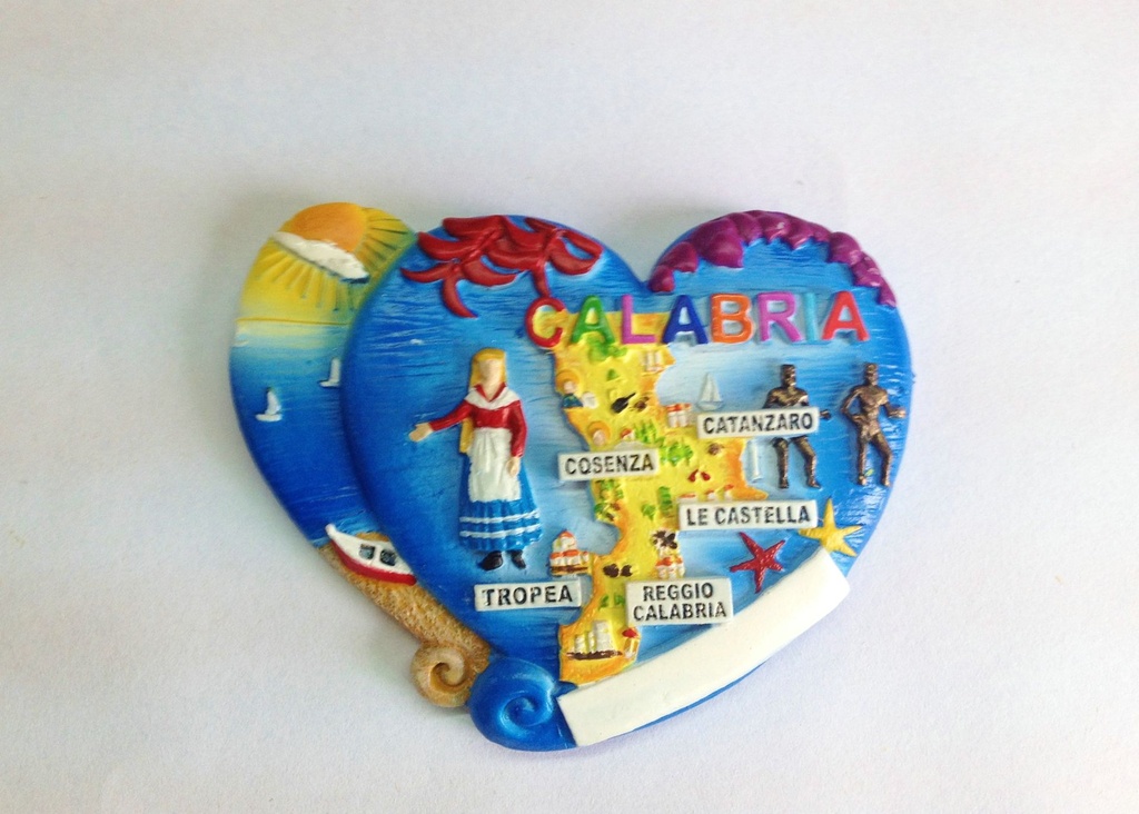 MAGNETE RESINA DOPPIOCUORE CALABRIA 