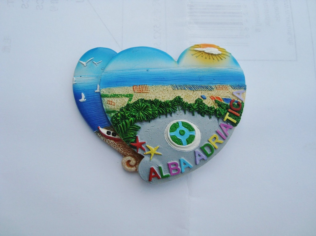 MAGNETE RESINA DOPPIOCUORE ALBA ADRIATICA 