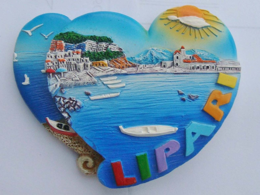 MAGNETE RESINA DOPPIOCUORE LIPARI 