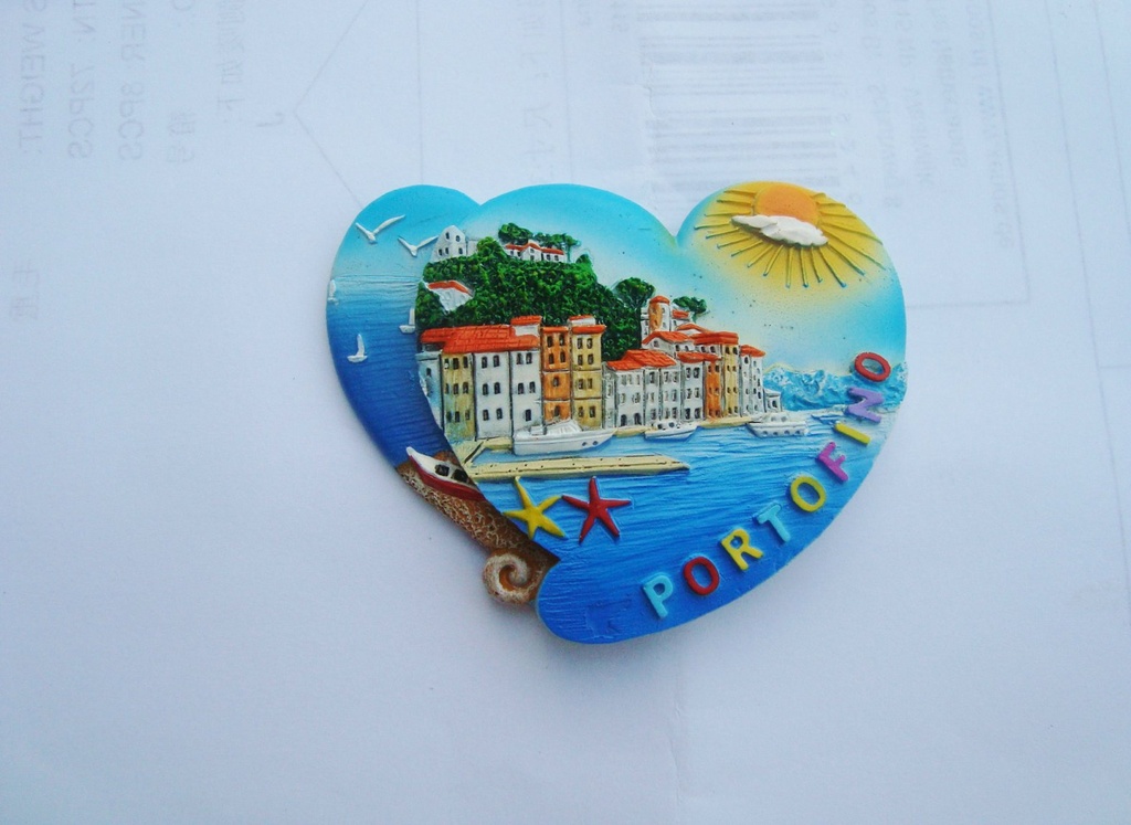 MAGNETE RESINA DOPPIOCUORE PORTOFINO 