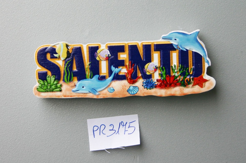 MAGNETE RESINA SCRITTA 3D SALENTO 