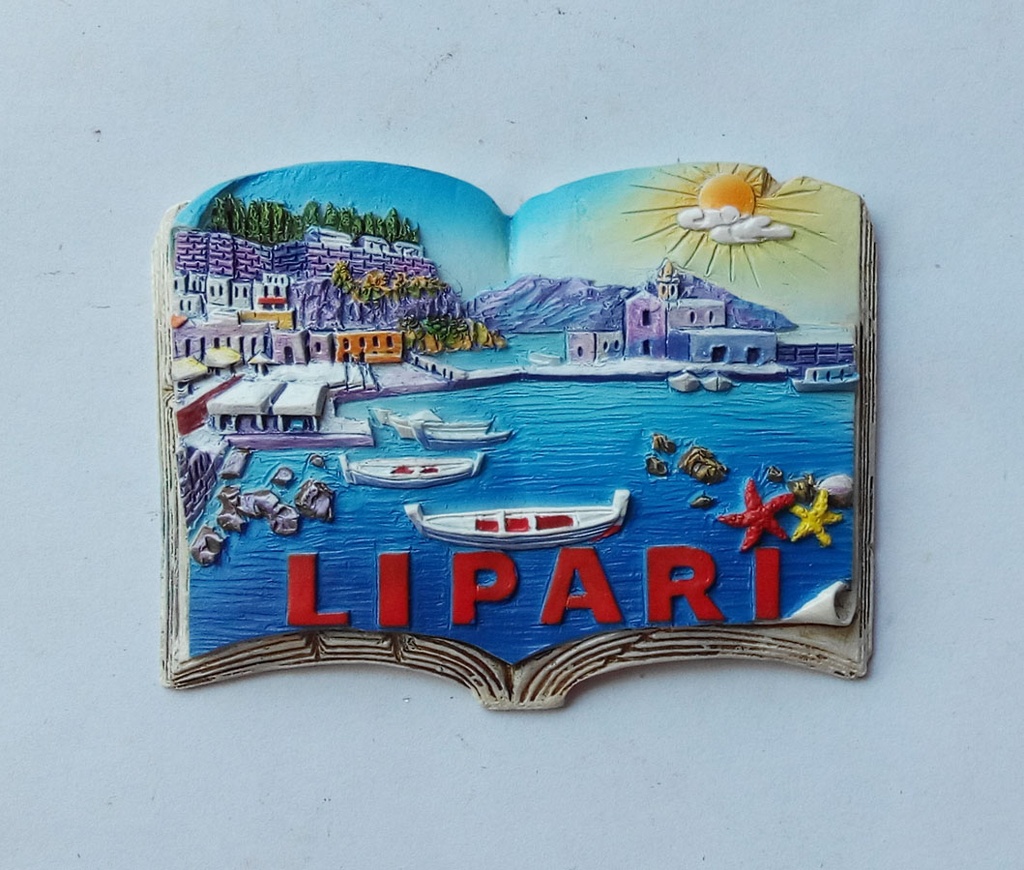 MAGNETE RESINA LIBRO LIPARI 