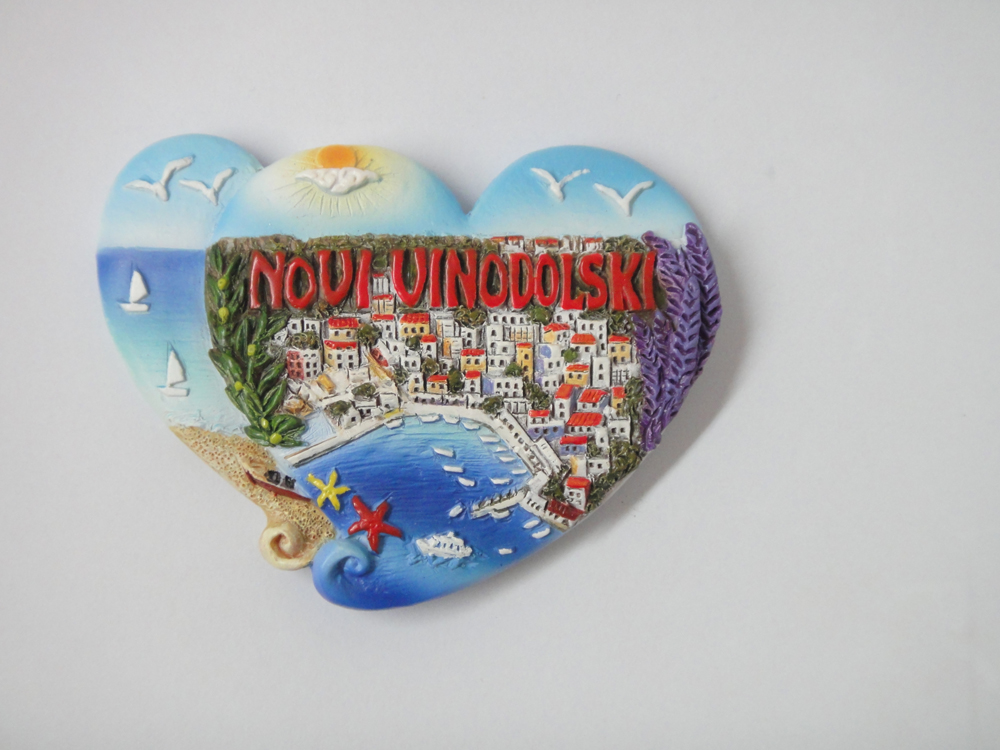 MAGNETE RESINA DOPPIOCUORE NOVI VINODOLSKI 