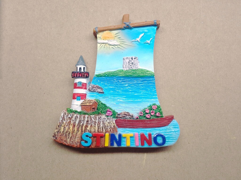 MAGNETE RESINA FARO BARCA STINTINO 