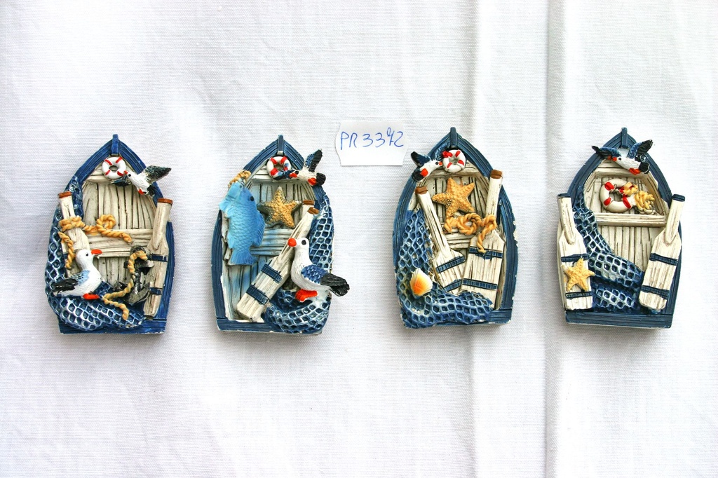 MAGNETE RESINA BARCHETTA 4 MOD ASS 