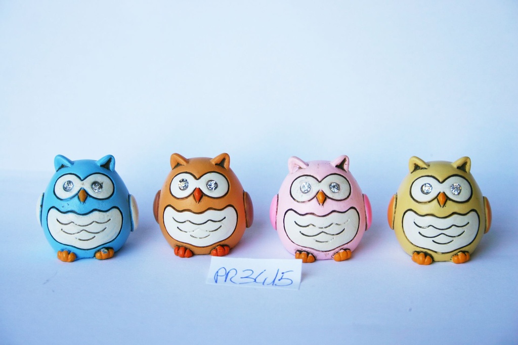 GUFO RESINA 4 COL ASS CM 3*2.5*2.5 