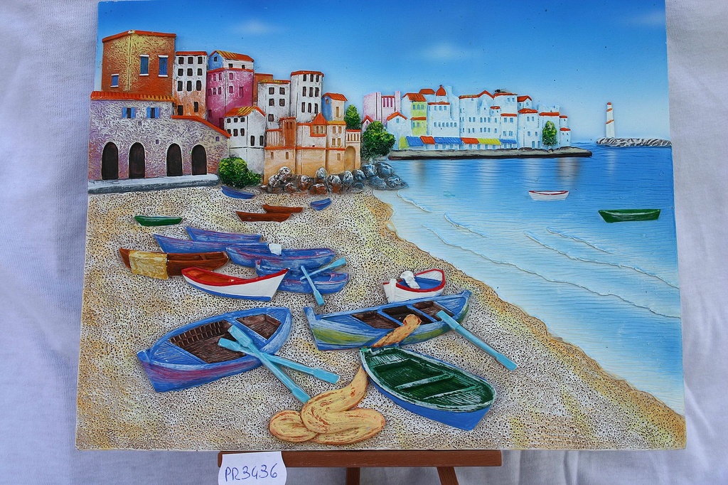 VEDUTA RES. BARCA SPIAGGIA 15*20 CM 