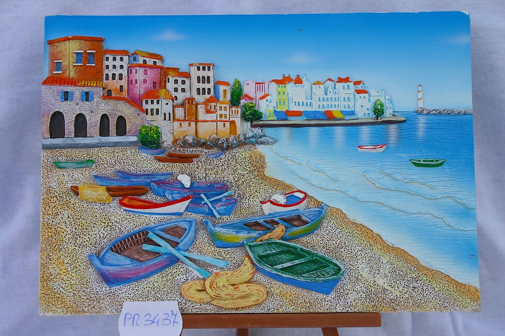 VEDUTA RES. BARCA SPIAGGIA 13*18 CM 