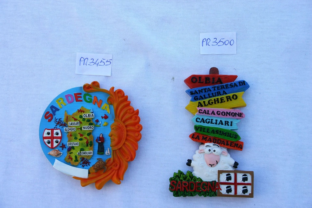 MAGNETE RESINA VEDUTA SARDEGNA C/SOLE 