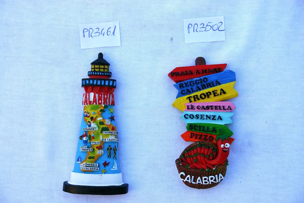 MAGNETE RESINA FARO VEDUTA CALABRIA 