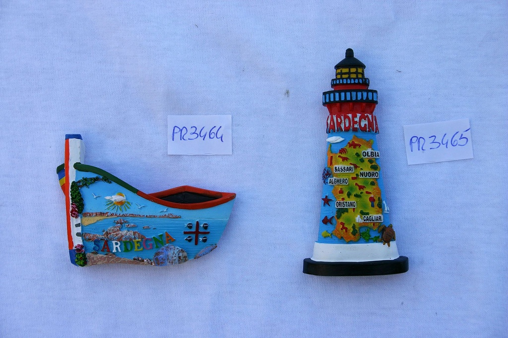 MAGNETE RESINA FARO VEDUTA SARDEGNA 