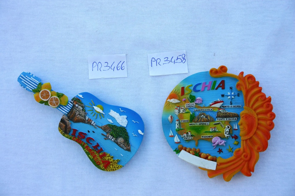 MAGNETE RESINA CHITARRA VEDUTA ISCHIA 
