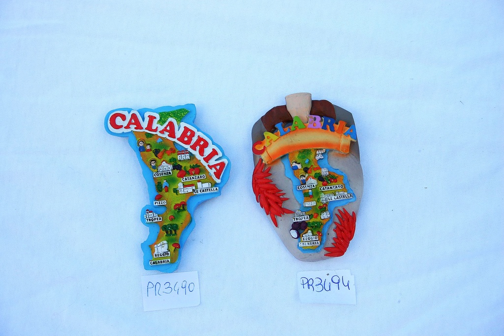 MAGNETE RESINA MAPPA CALABRIA 