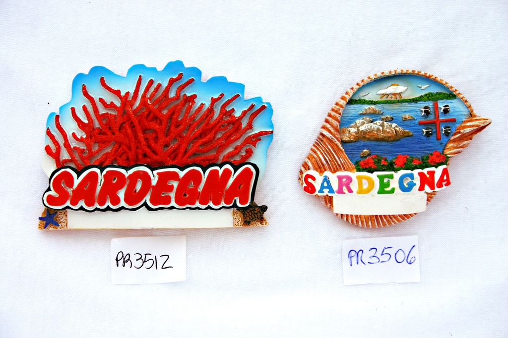 MAGNETE RESINA RAMO CORALLO SARDEGNA 