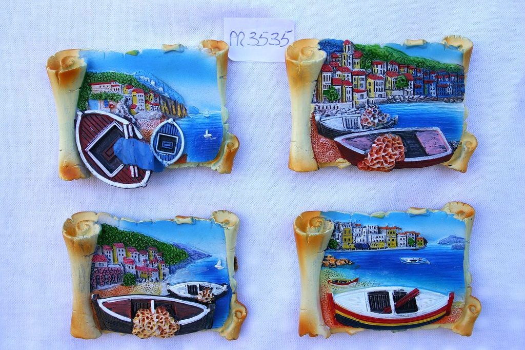 MAGNETE RESINA PERGAMENA 4 VEDUTE ASS. 