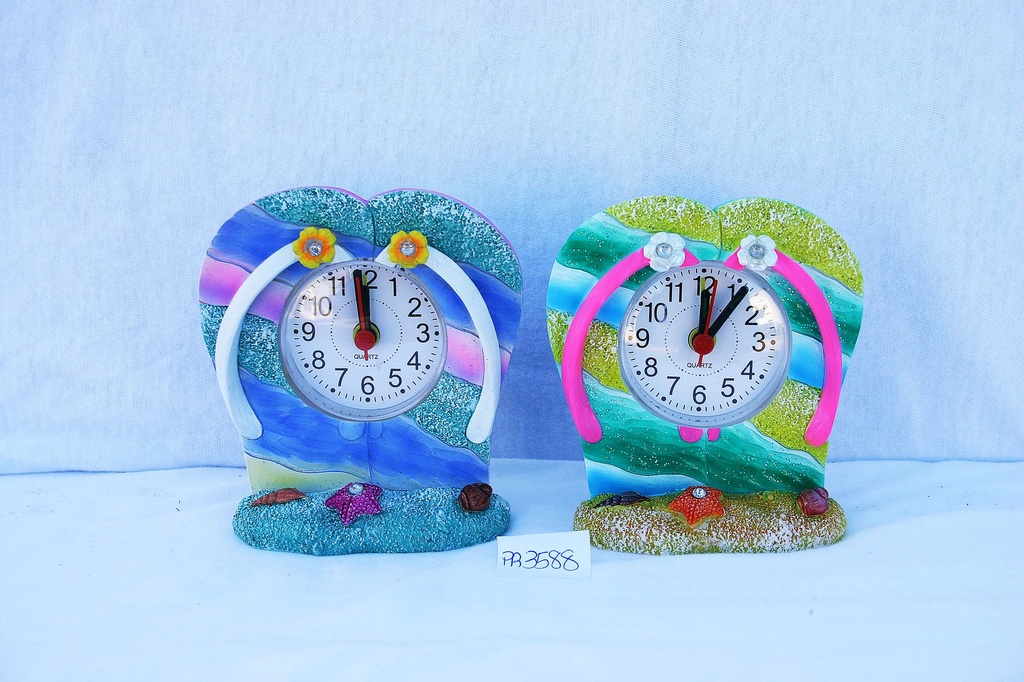 CIABATTE RESINA C/OROLOGIO 2 MOD ASS 