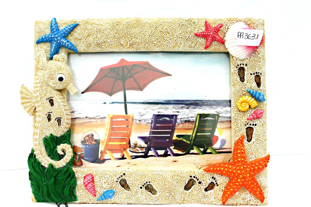 PORTAFOTO RESINA SABBIA 