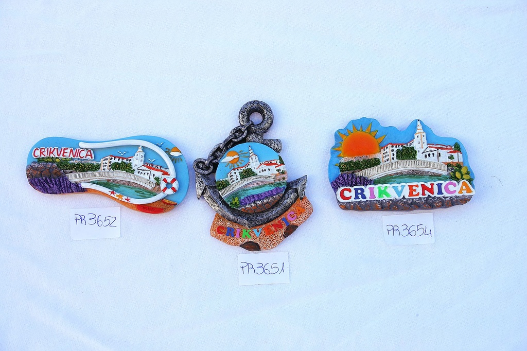 MAGNETI RESINA FORMA C/SOLE CRIKVENICA 