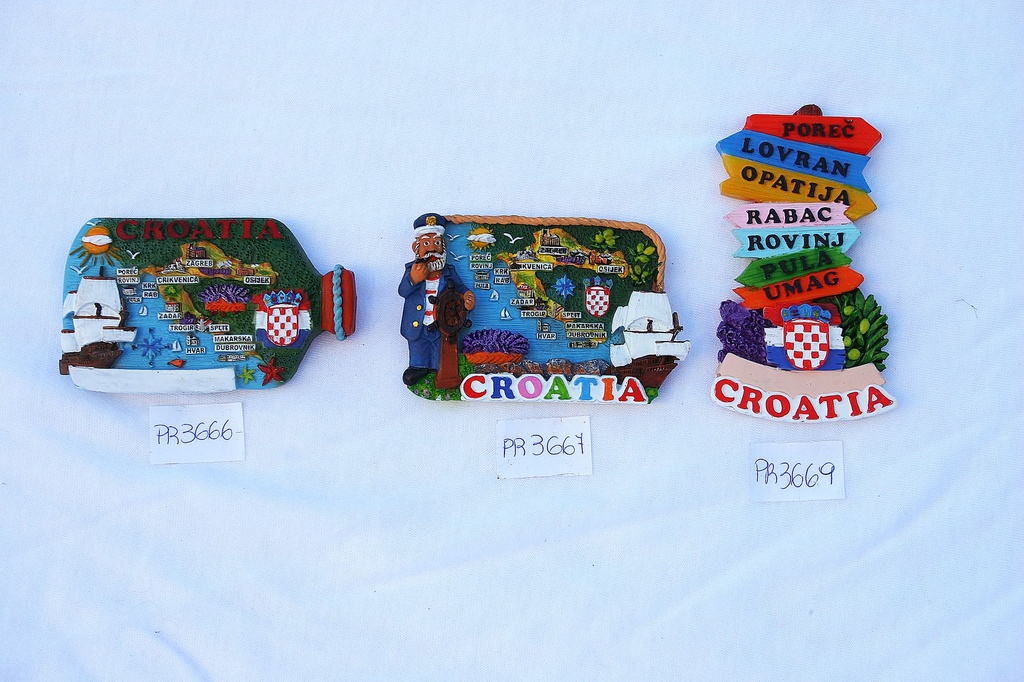 MAGNETI RESINA CARTELLI STRADALI CROATIA SCUDETTO 