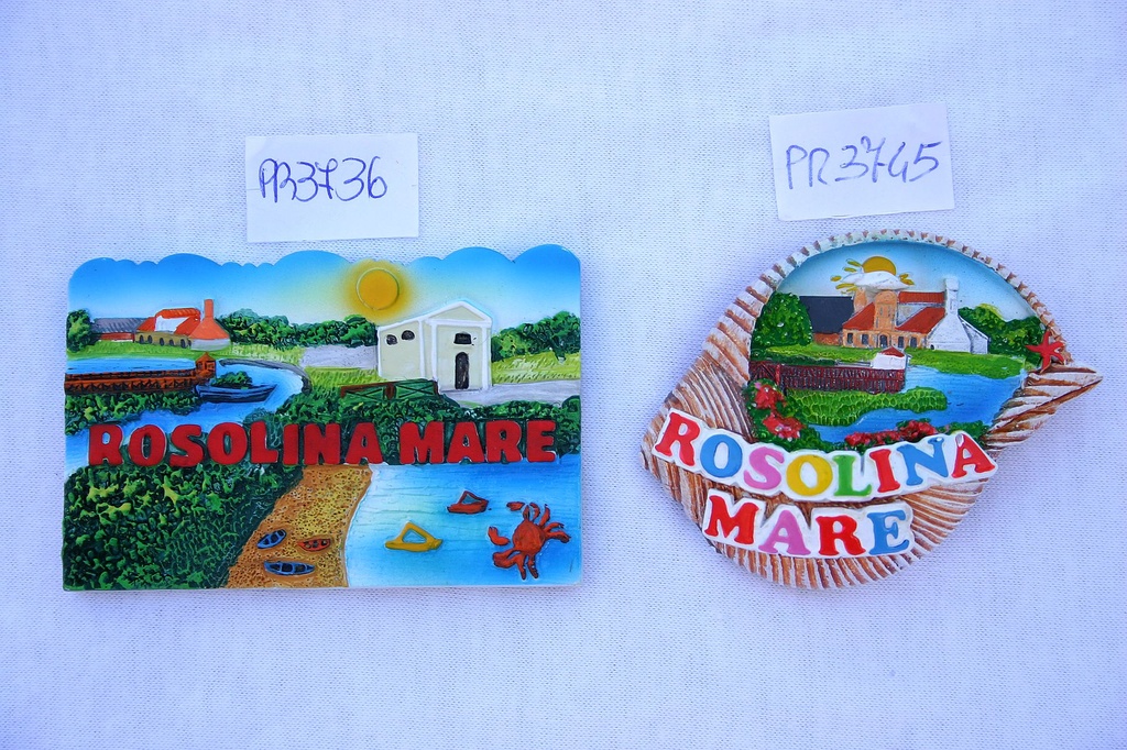 MAGNETE RESINA CONCHIGLIA VEDUTA ROSOLINA 
