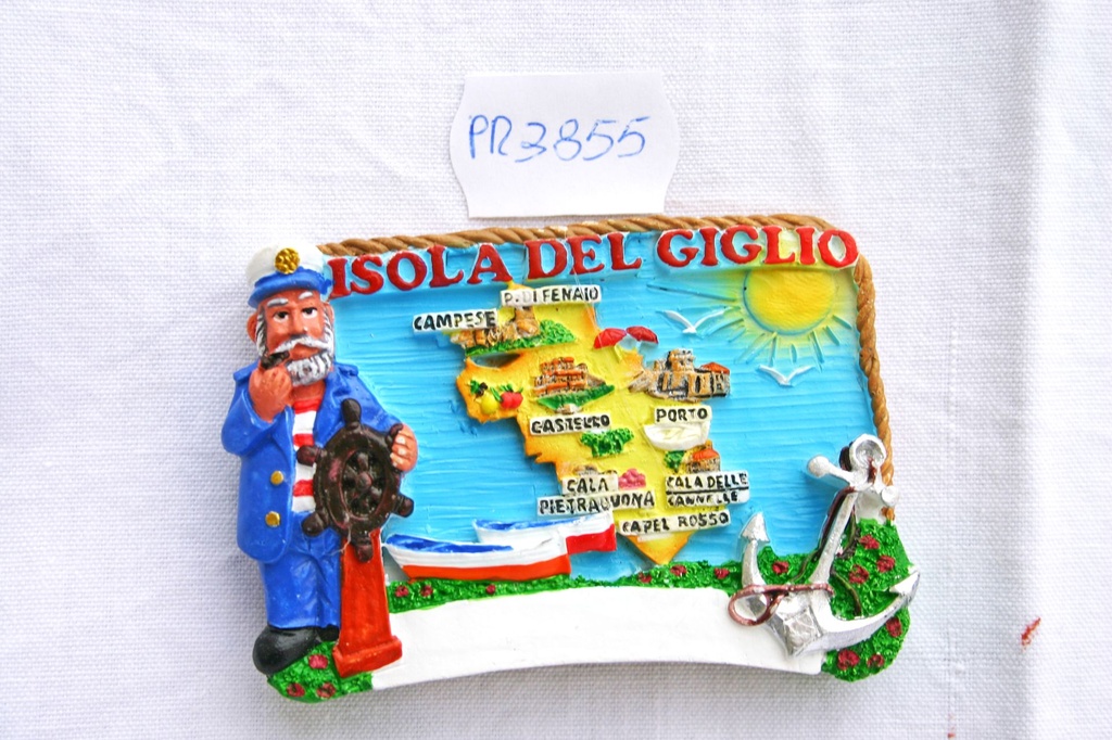 MAGNETE RESINA BARCHE ISOLA DEL GIGLIO 