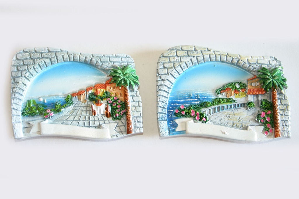 MAGNETE ROCCIA RESINA C/VEDUTA 2 MOD ASS 