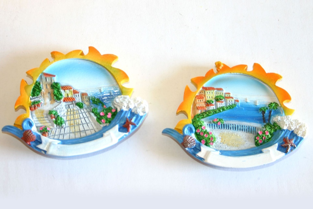 MAGNETE RESINA SOLE C/VEDUTA 2 MOD ASS 