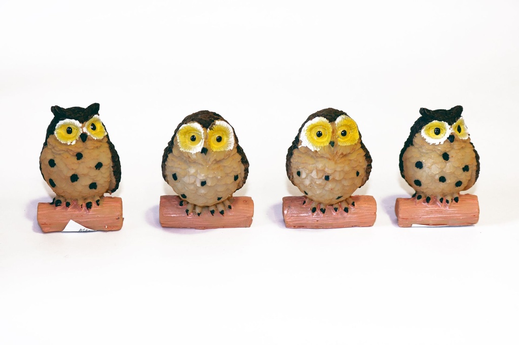 GUFO RESINA 6 CM 2 MOD ASS 