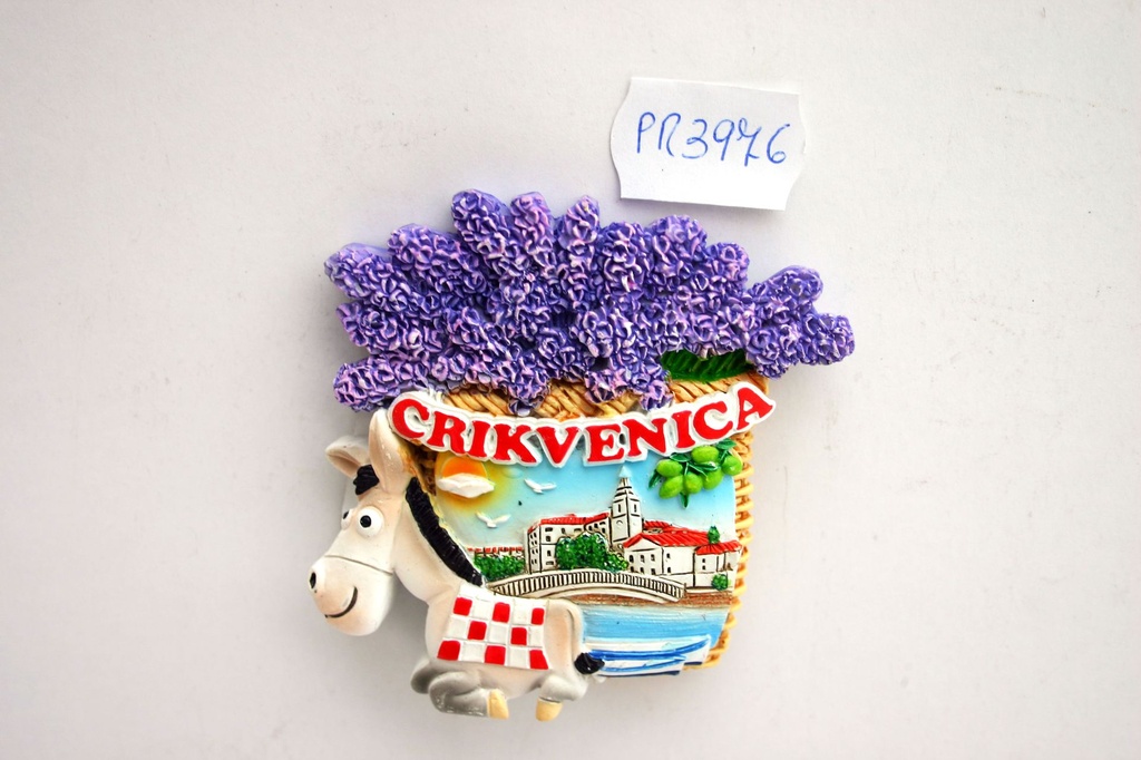 MAGNETE RES ASINO C/CESTO LAV. MAPPA CRIKVENICA 