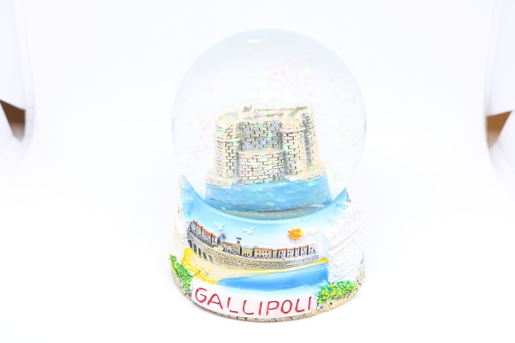 BOLLA NEVE VETRO B/RESINA GRANDE GALLIPOLI 