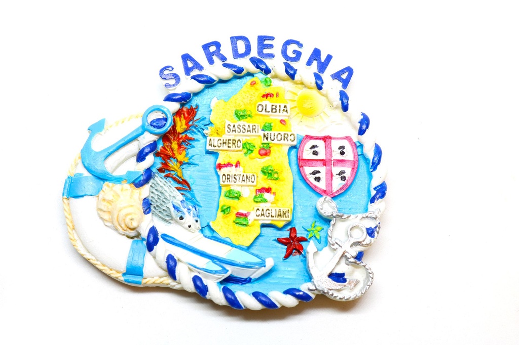 MAGNETE SARDEGNA MAPPA E SALVAGENTE 