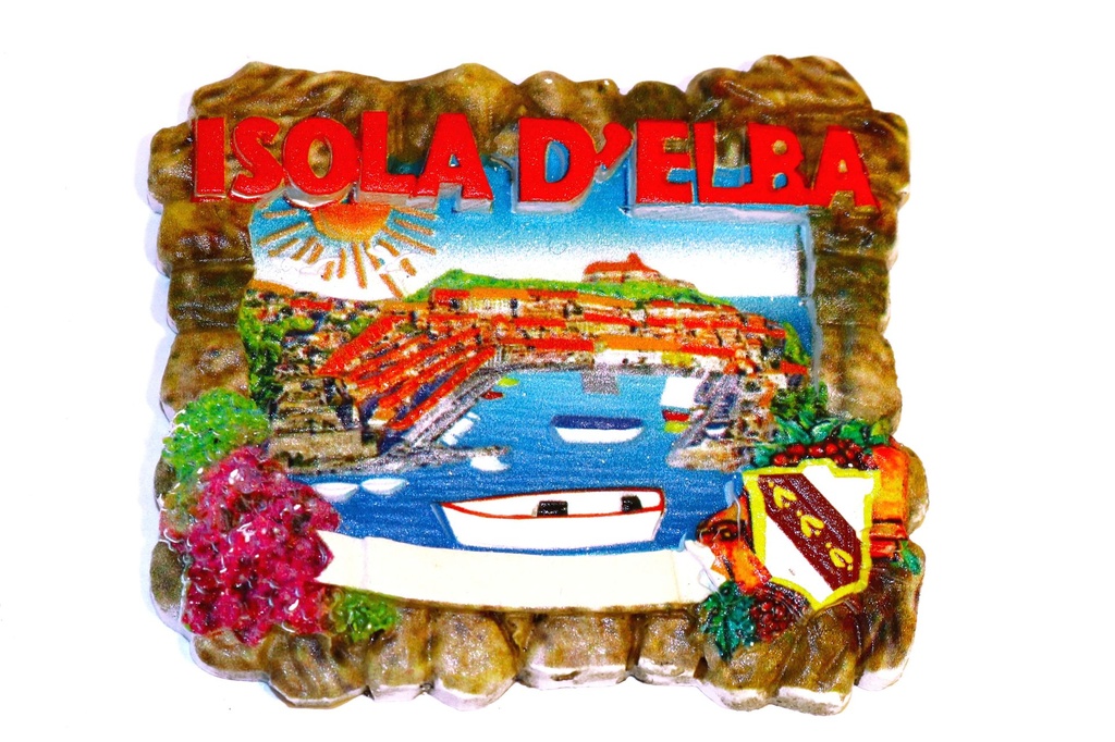 MAGNETE RESINA ISOLA D'ELBA ROCCE C/VEDUTA 