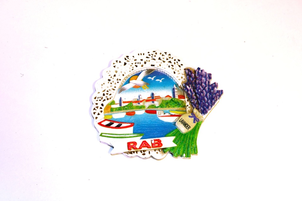 MAGNETE RESINA MERLETTO RAB C/LAVANDA 