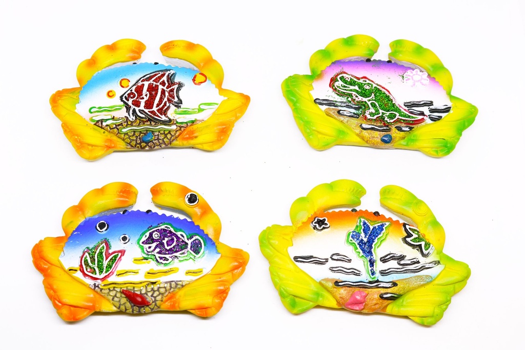 MAGNETE RESINA GRANCHIO COL VIVACI VEDUT MARINE 4 MOD