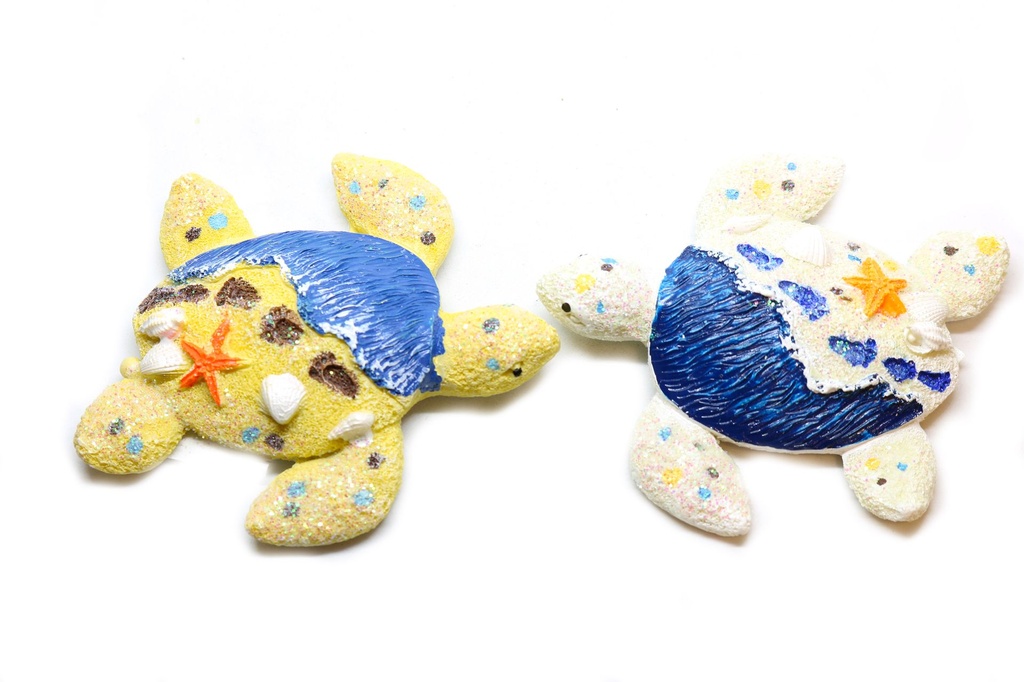 MAGNETE RESINA TARTA SABBIA E BRILLANTINI 