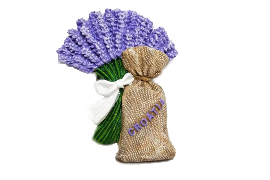 MAGNETE RESINA SACCHETTO C/LAVANDA CROATIA 