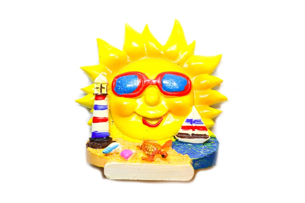 MAGNETE RESINA SOLE C/FARO 