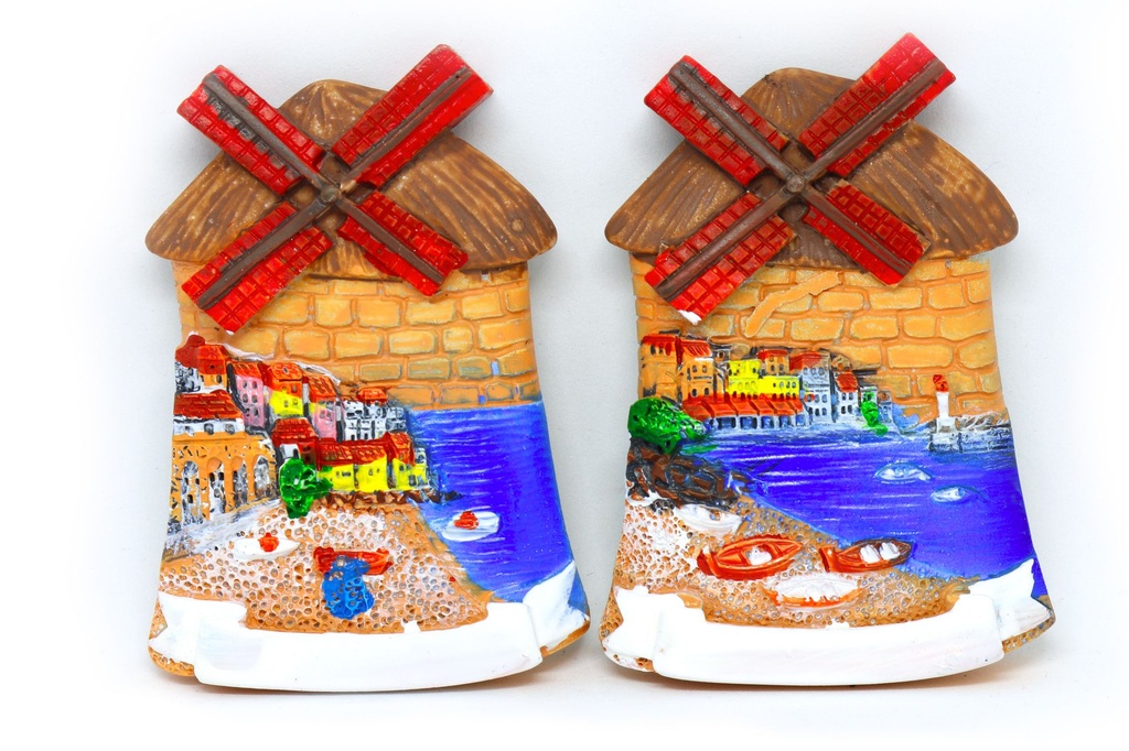 MAGNETE RESINA MULINO A VENTO C/VEDUTA 