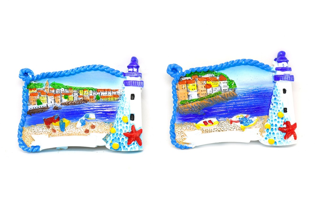 MAGNETE RESINA PERGAMENA FARO C/VEDUTA 