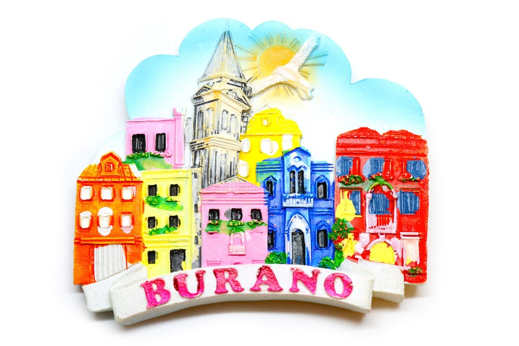 MAGNETE RESINA NUVOLA BURANO 