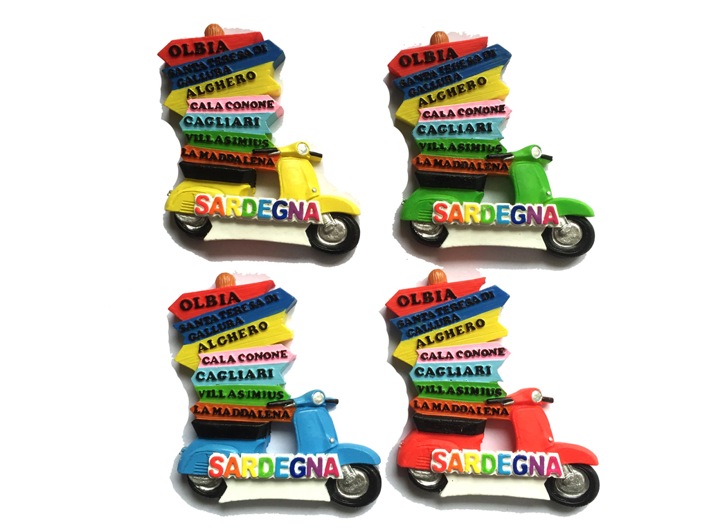 MAGNETE RESINA SCOOTER CARTELLI SARDEGNA 