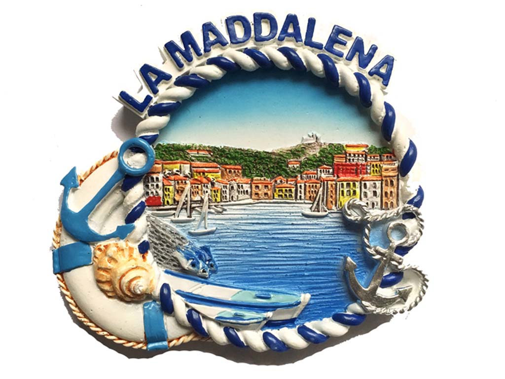 MAGNETE RESINA TONDO B/B LA MADDALENA 