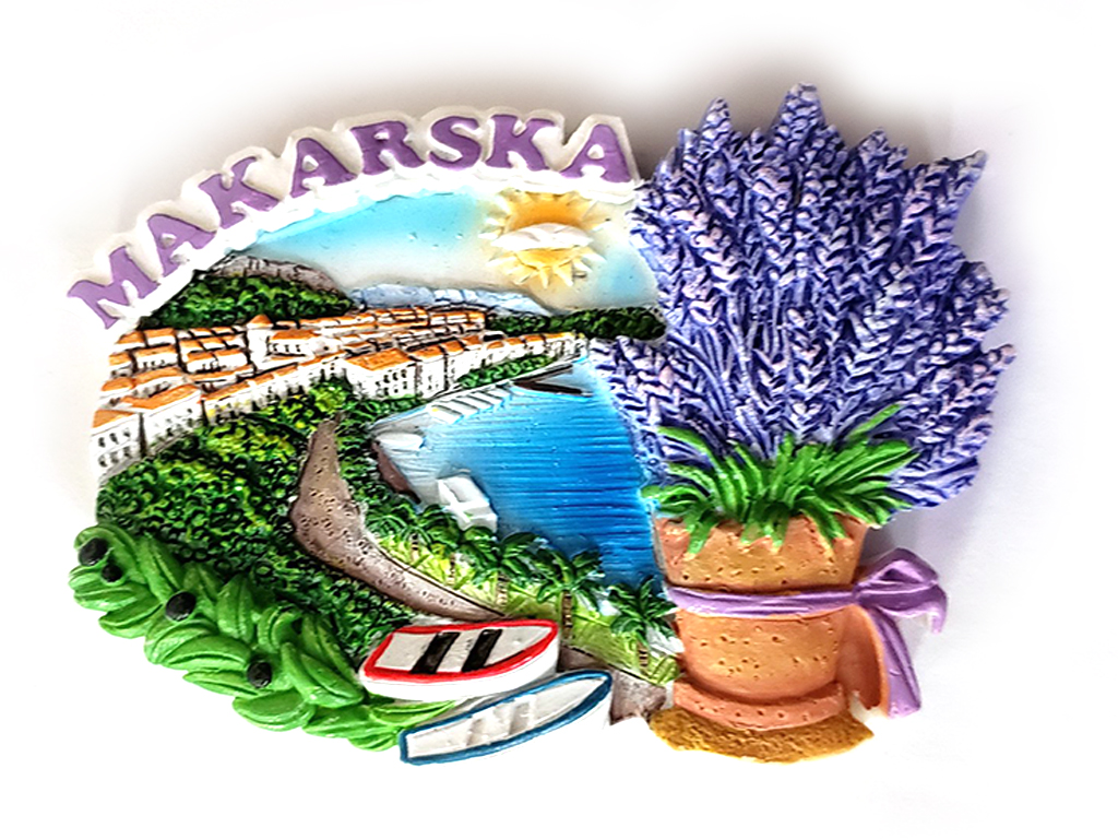 MAGNETE OVALE LAVANDA MAKARSKA 