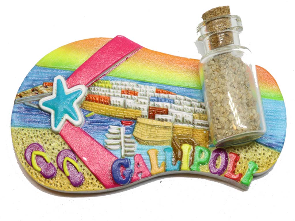 MAGNETE CIABATTA GALLIPOLI CON BOTTIGLIA 