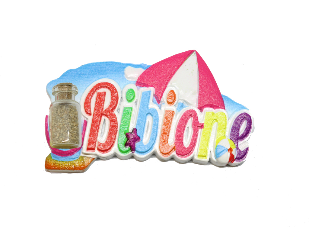 MAGNETE OMBRELLONE PAROLE BIBIONE CON BOTTIGLIA 