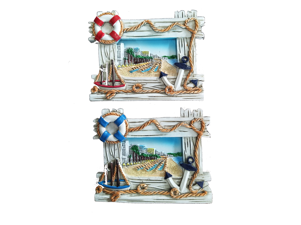 MAGNETE RESINA RETT C/VEDUTA 