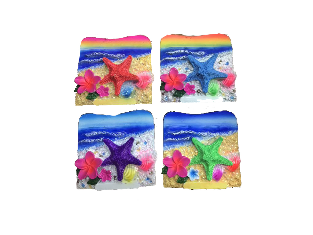 MAGNETE RESINA RETT STELLA 4 COL ASS 