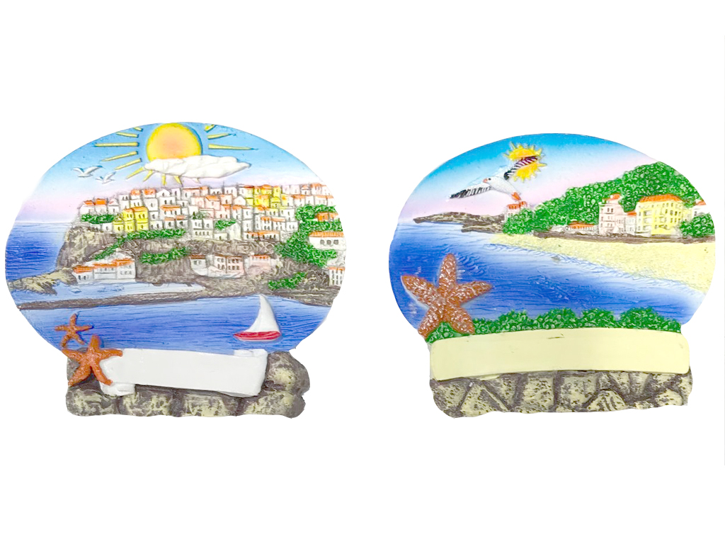 MAGNETE RES OVALE C/VEDUTA 2 MOD ASS 